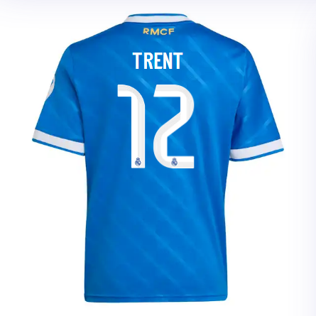 Real Madrid infant third jersey 2526 blue – trent – 12 Kits - Authentic Fan Merchandise