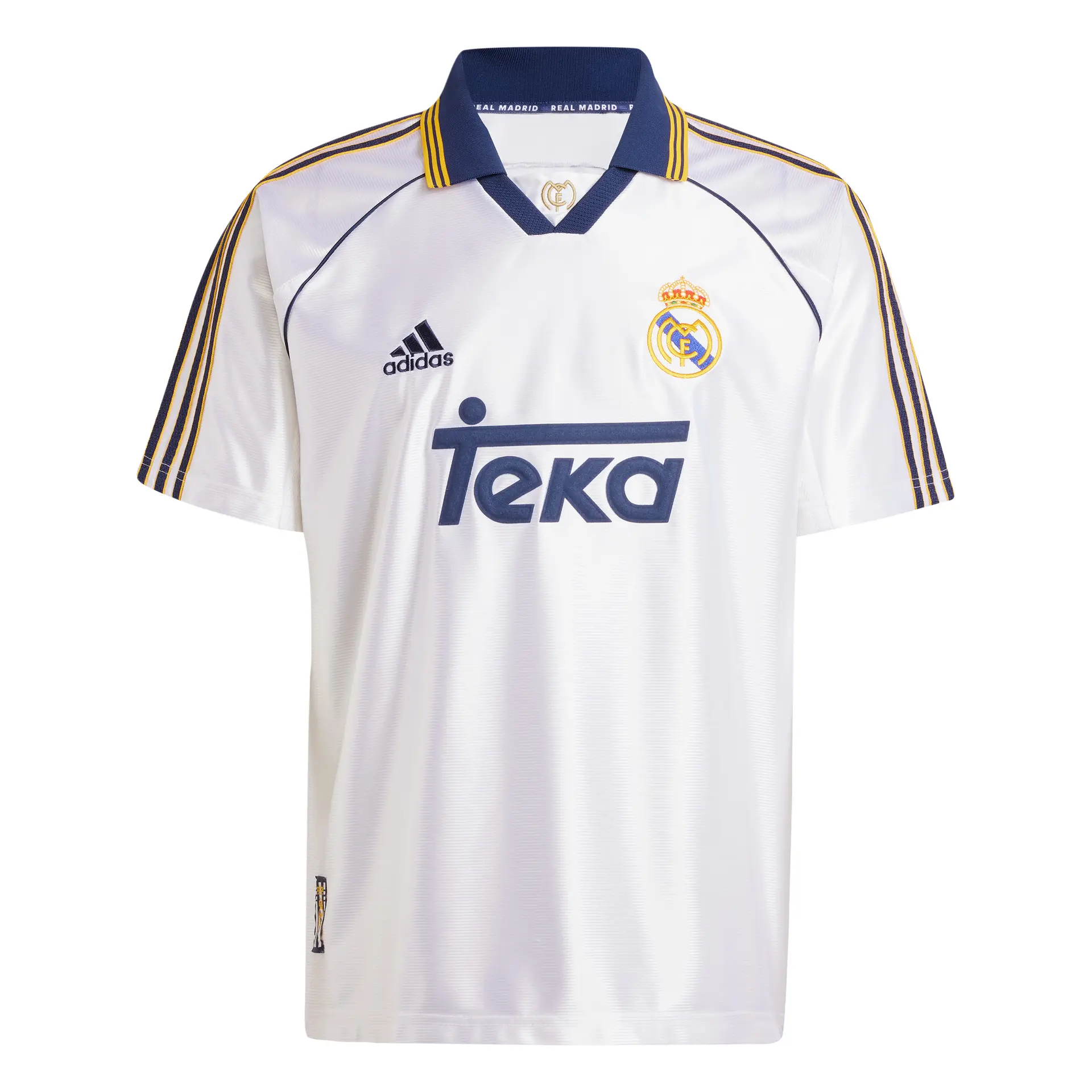 Real Madrid mens adidas bring back 9900 home jersey white Kits - Authentic Fan Merchandise