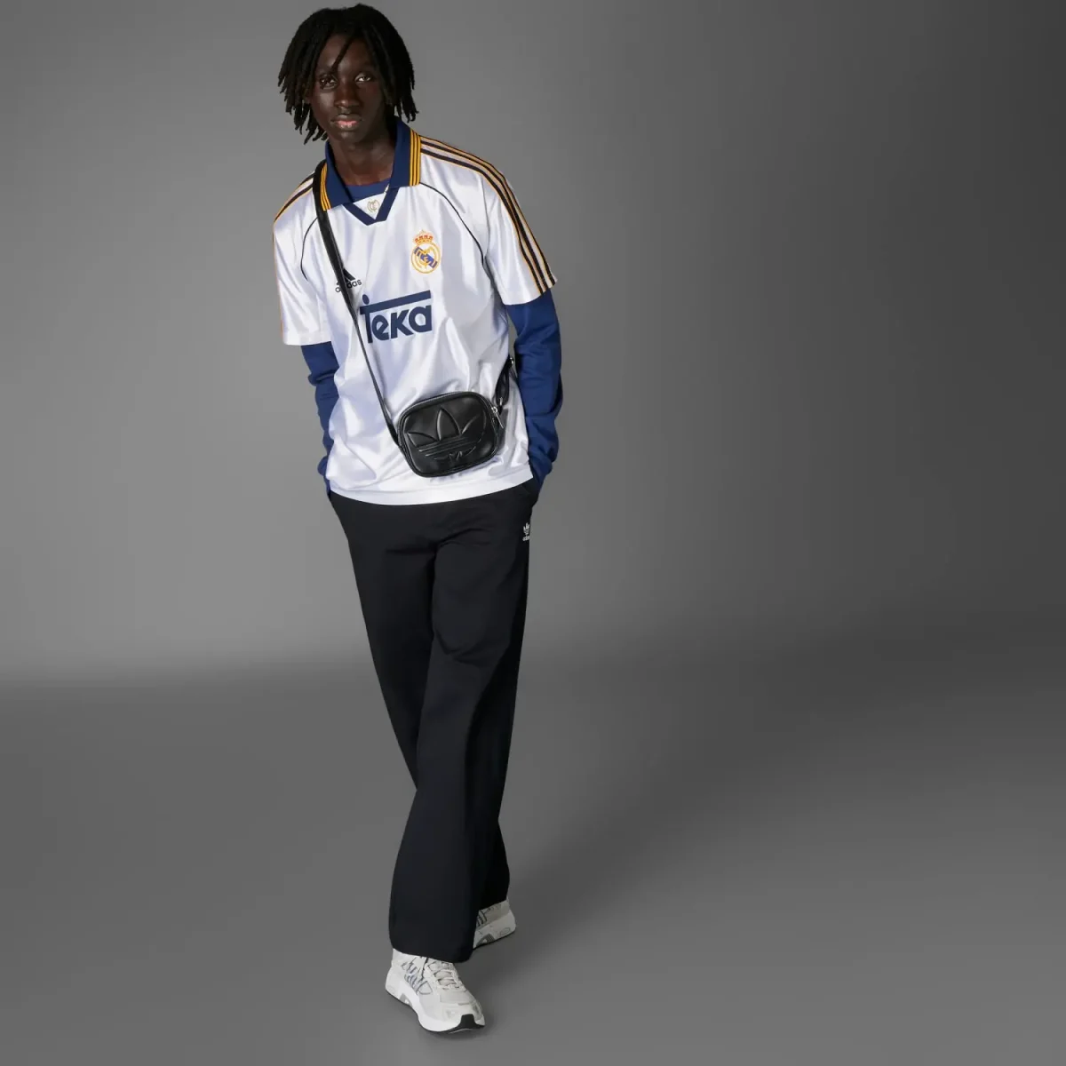 Real Madrid mens adidas bring back 9900 home jersey white Kits - Authentic Fan Merchandise