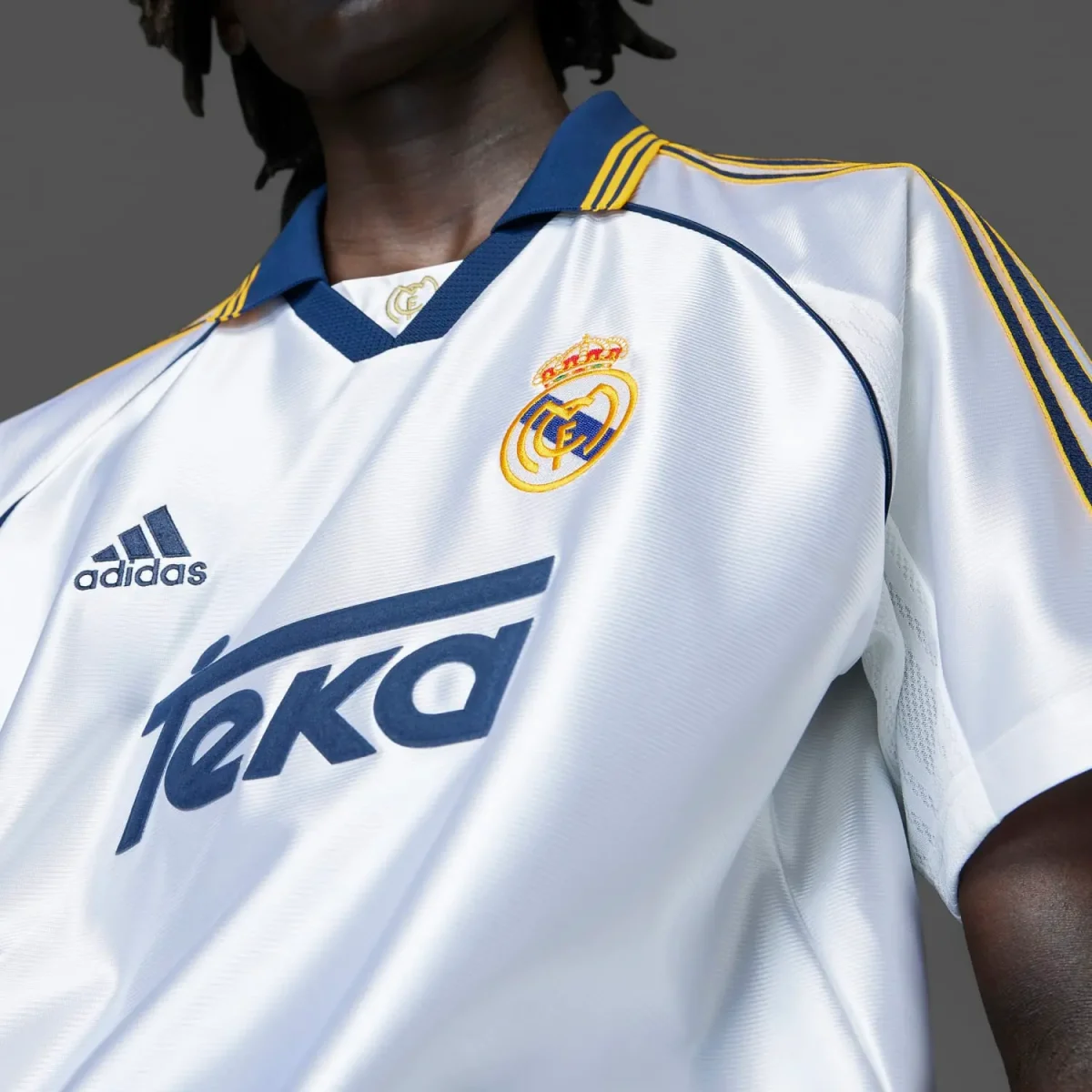 Real Madrid mens adidas bring back 9900 home jersey white Kits - Authentic Fan Merchandise