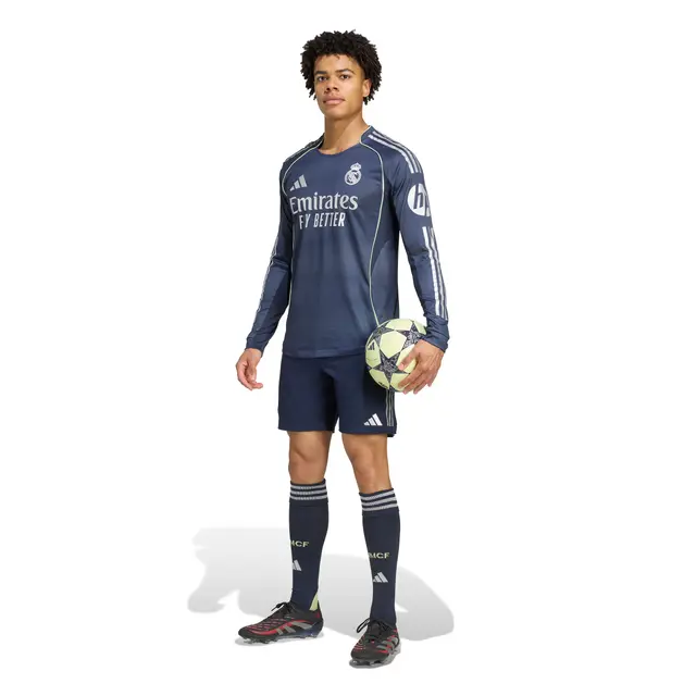 Real Madrid mens authentic 2526 away shorts navy blue Kits - Authentic Fan Merchandise
