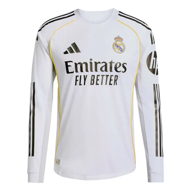 Real Madrid mens authentic home long sleeve jersey 2526 white – fran garcía – 20 – la liga  intercontinental Kits - Authentic Fan Merchandise