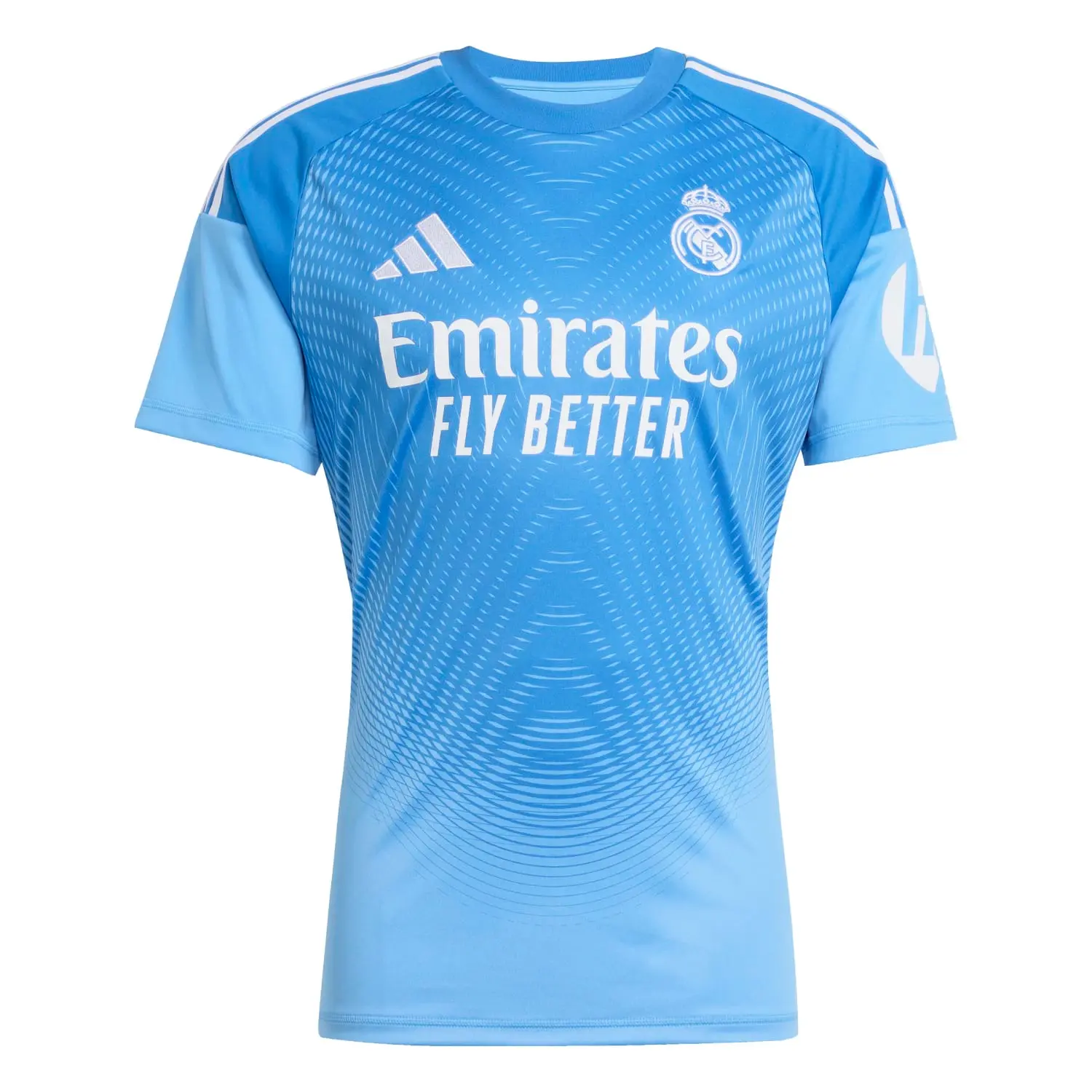 Real Madrid mens goalkeeper jersey 2526 blue Kits - Authentic Fan Merchandise