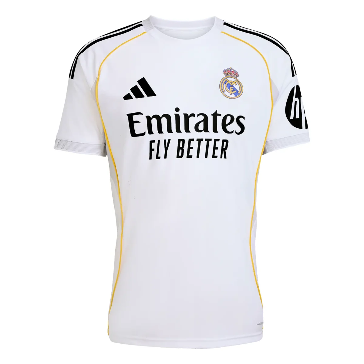 Real Madrid mens home jersey 2526 white with individual print Kits - Authentic Fan Merchandise
