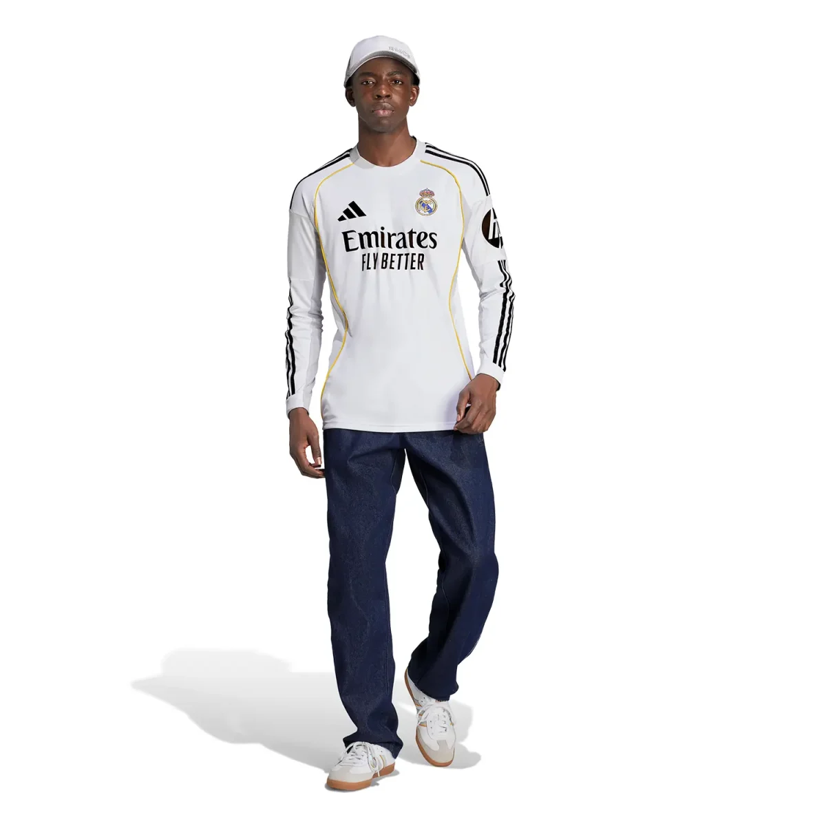 Real Madrid mens home long sleeve jersey 2526 white – club world cup  intercontinental Kits - Authentic Fan Merchandise