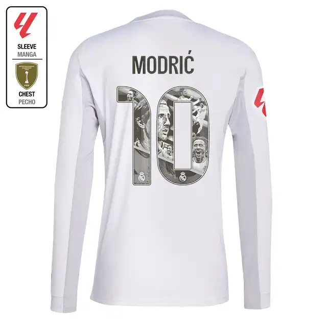 Real Madrid mens home long sleeve jersey 2526 white – la liga  intercontinental Kits - Authentic Fan Merchandise
