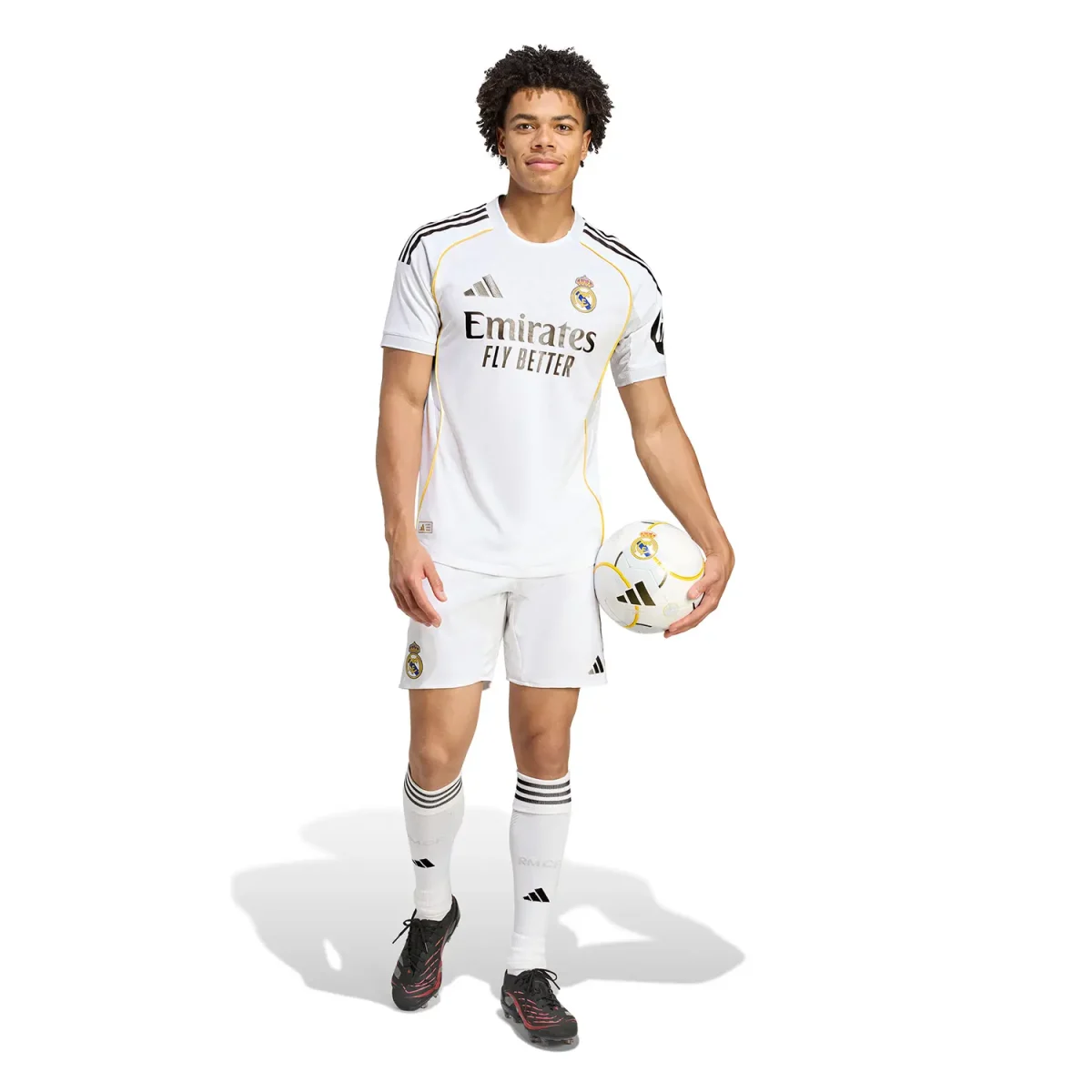 Real Madrid mens home shorts 2526 white Kits - Authentic Fan Merchandise