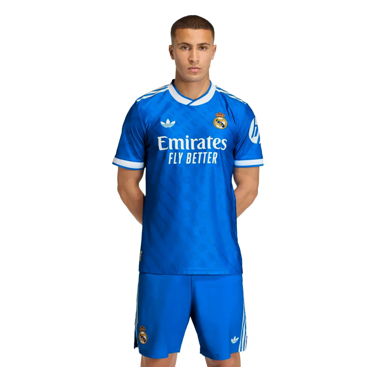 Real Madrid mens third jersey replica jersey 2526 blue Kits - Authentic Fan Merchandise