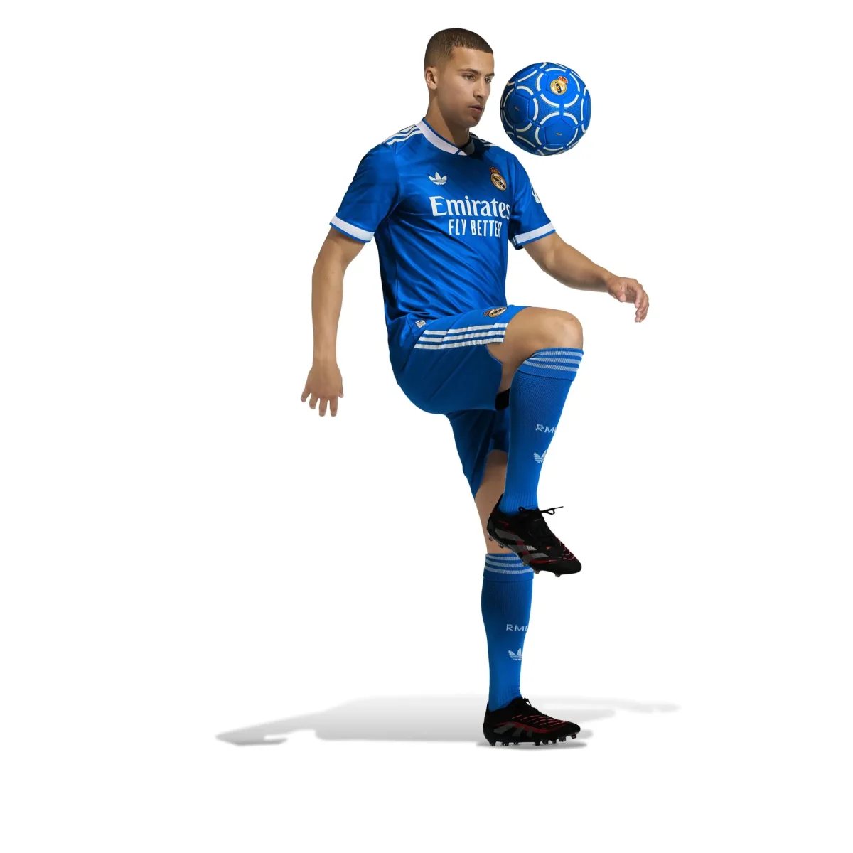 Real Madrid mens third jersey replica jersey 2526 blue Kits - Authentic Fan Merchandise
