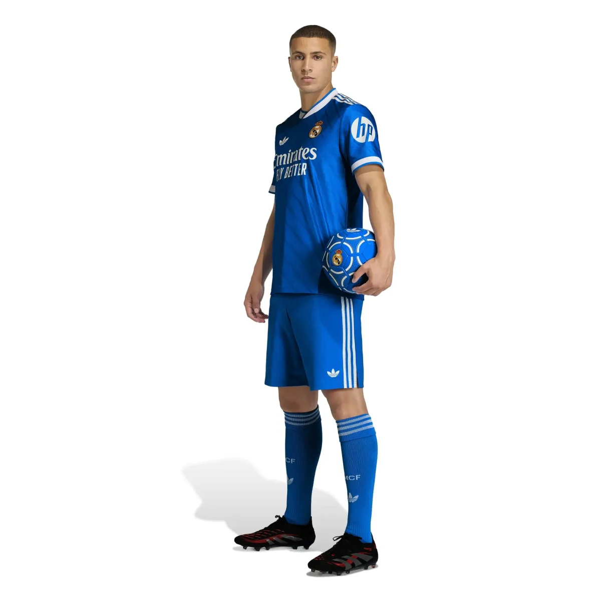 Real Madrid mens third jersey replica jersey 2526 blue Kits - Authentic Fan Merchandise
