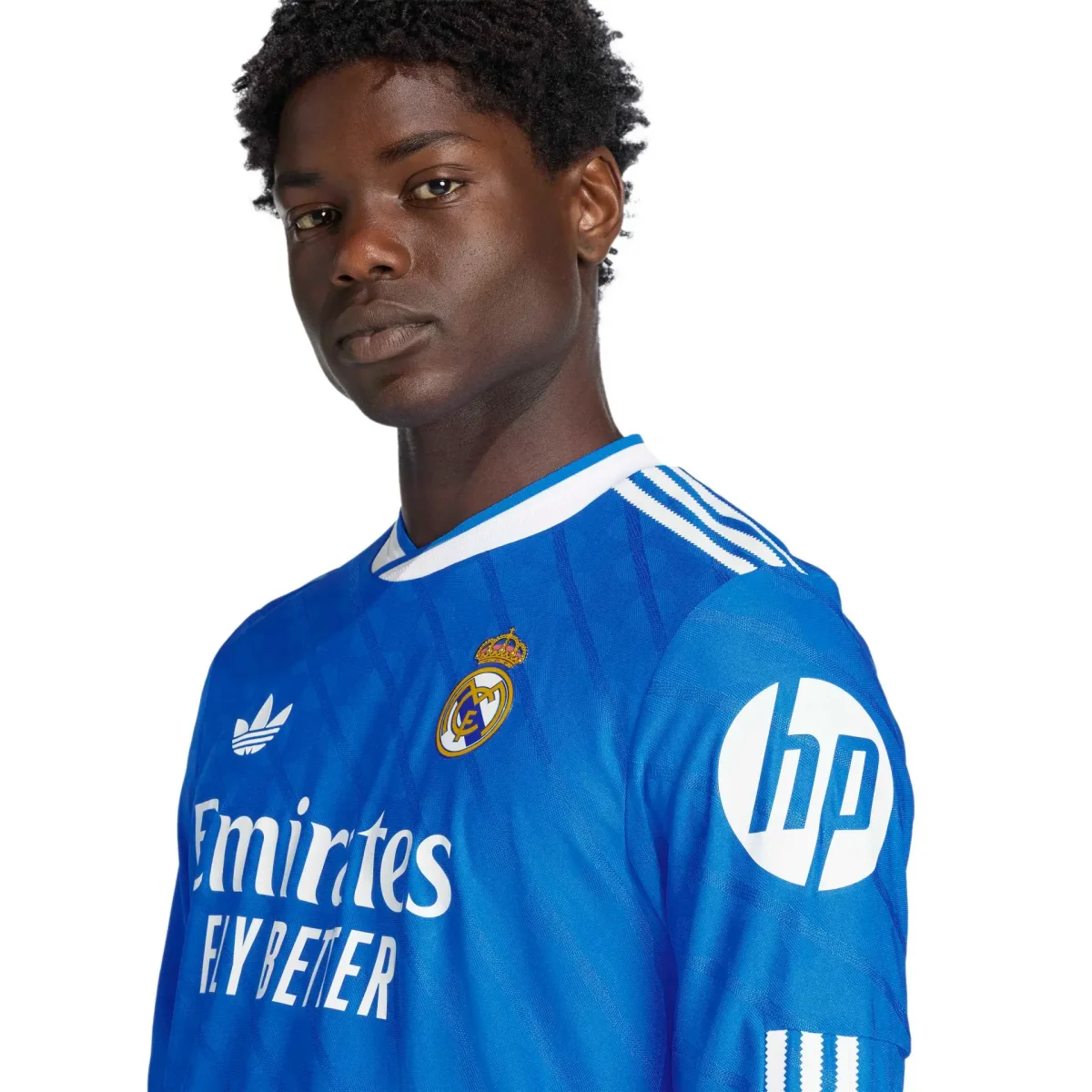 Real Madrid mens third long sleeve replica jersey 2526 blue – linda c. – 18 – champions league  intercontinental Kits - Authentic Fan Merchandise