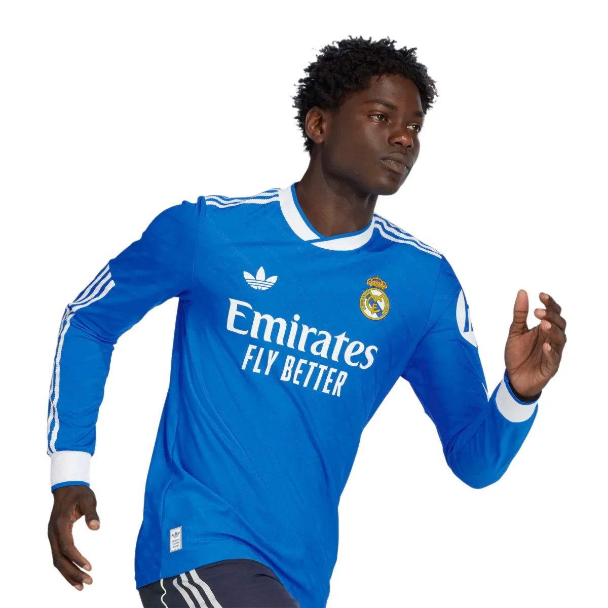 Real Madrid mens third long sleeve replica jersey 2526 blue – linda c. – 18 – champions league  intercontinental Kits - Authentic Fan Merchandise