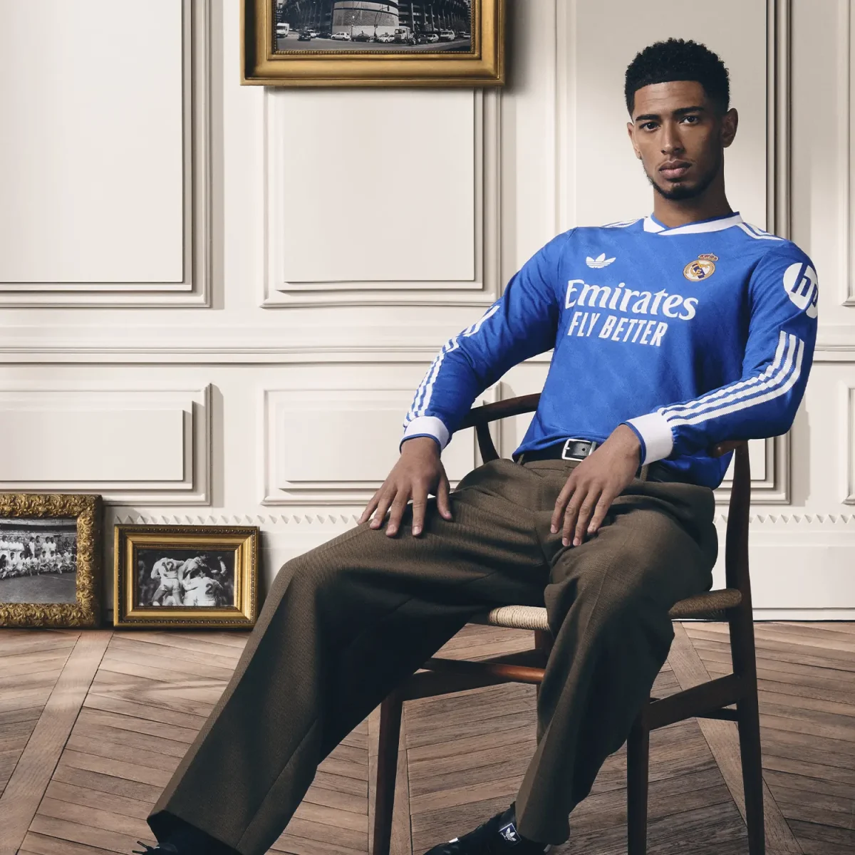 Real Madrid mens third long sleeve replica jersey 2526 blue – linda c. – 18 – champions league  intercontinental Kits - Authentic Fan Merchandise