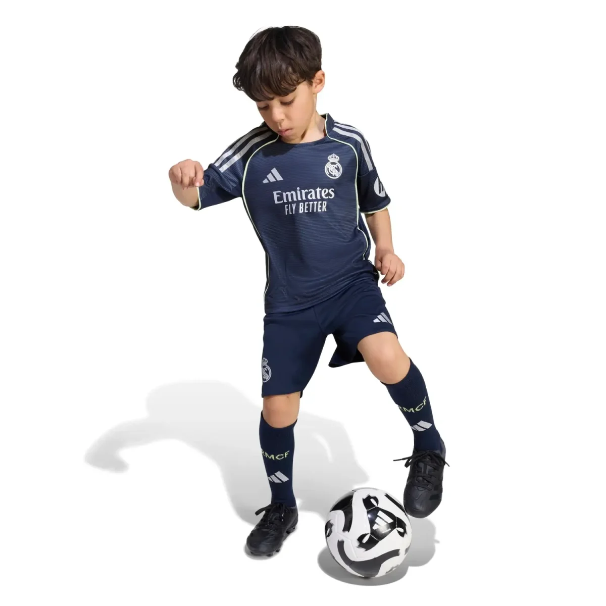 Real Madrid mini-kit away jersey set 2526 navy blue – brahim – 21 Kits - Authentic Fan Merchandise