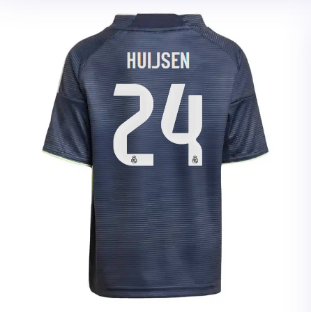 Real Madrid mini-kit away jersey set 2526 navy blue – huijsen – 24 Kits - Authentic Fan Merchandise