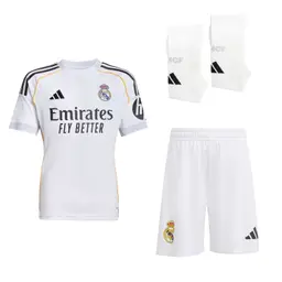 Real Madrid mini-kit home jersey set 2526 white – brahim – 21 Kits - Authentic Fan Merchandise