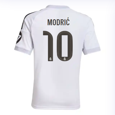Real Madrid mini-kit home jersey set 2526 white – modrić – 10 Kits - Authentic Fan Merchandise