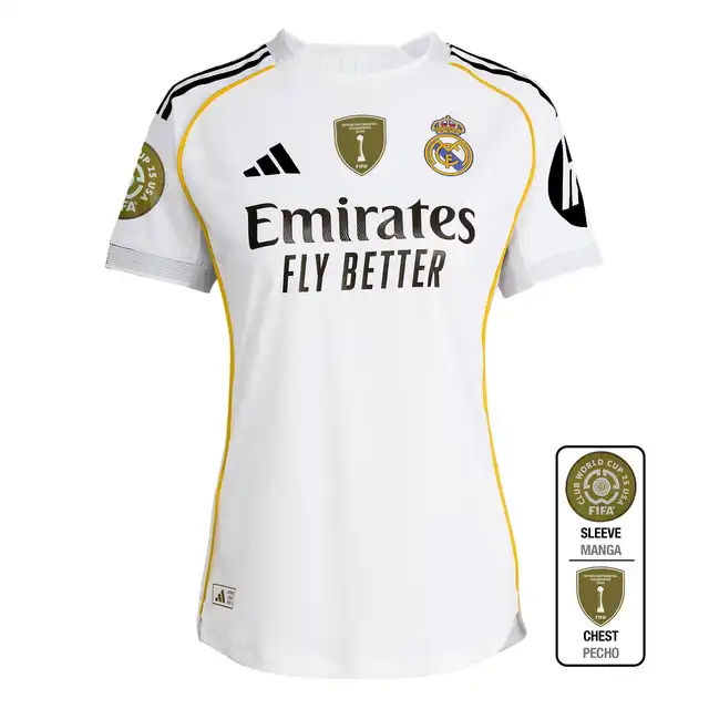Real Madrid womens authentic home jersey 2526 white – club world cup  intercontinental Kits - Authentic Fan Merchandise