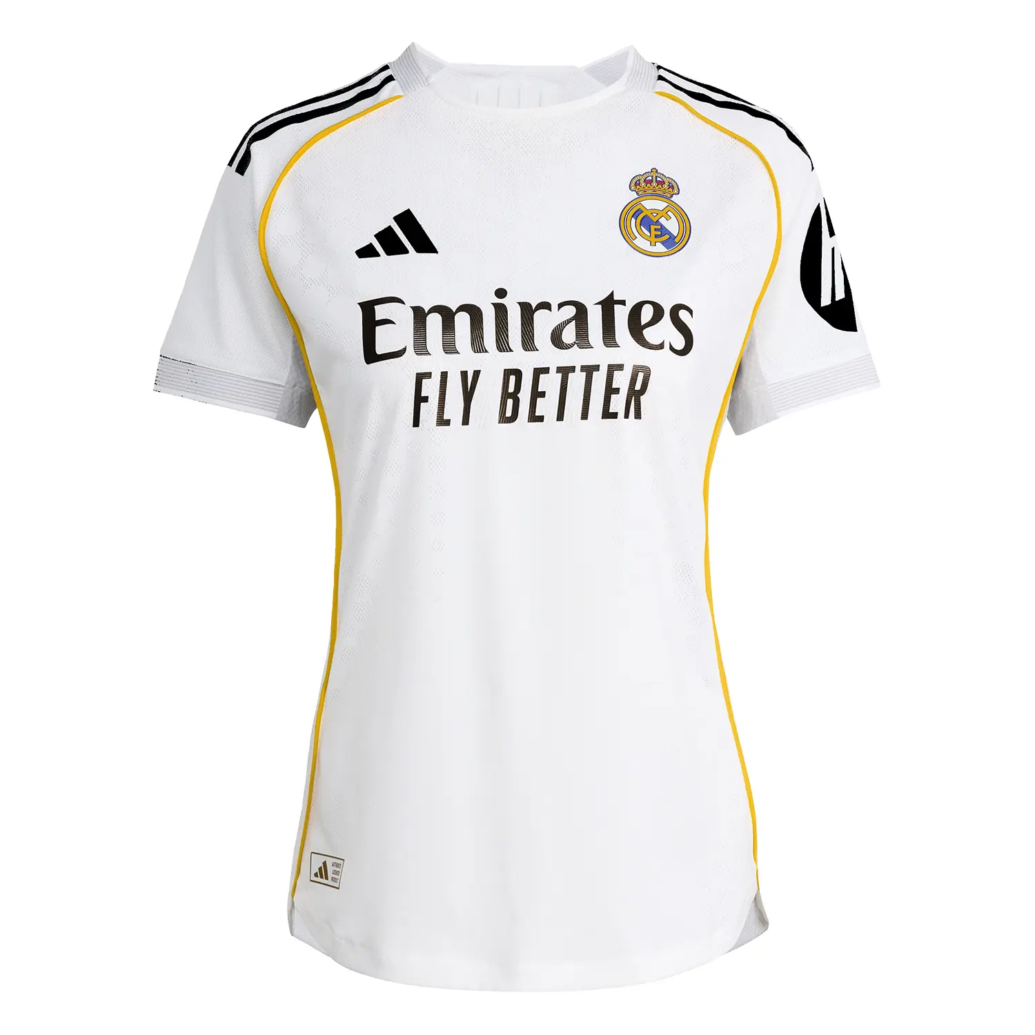 Real Madrid womens authentic home jersey 2526 white with custom print Kits - Authentic Fan Merchandise