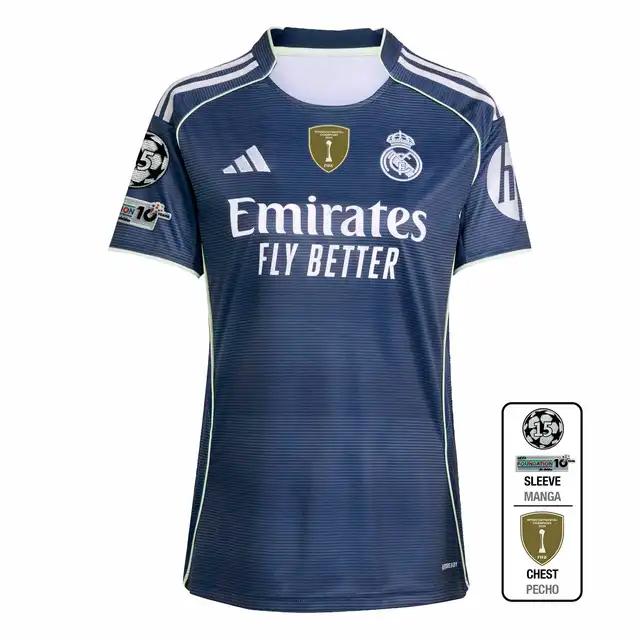Real Madrid womens away jersey 2526 navy blue – champions league  intercontinental Kits - Authentic Fan Merchandise