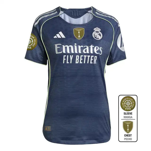 Real Madrid womens away jersey authentic 2526 navy blue – club world cup  intercontinental Kits - Authentic Fan Merchandise