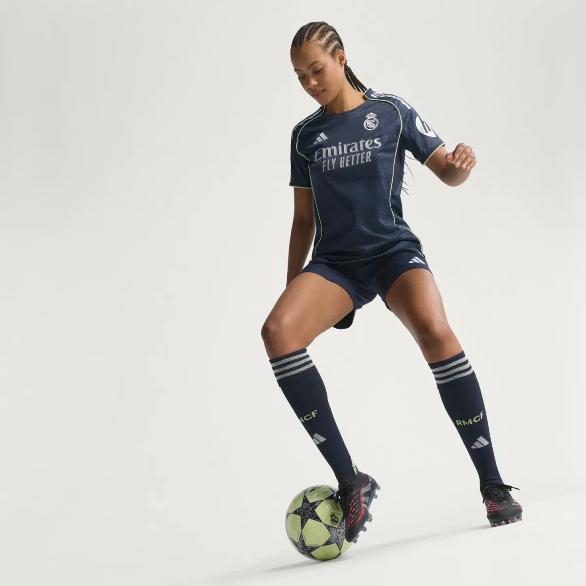 Real Madrid womens away jersey authentic 2526 navy blue Kits - Authentic Fan Merchandise
