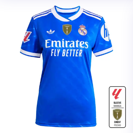 Real Madrid womens third jersey 2526 blue – la liga  intercontinental Kits - Authentic Fan Merchandise