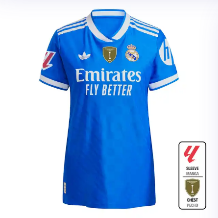 Real Madrid womens third replica jersey 2526 blue – la liga  intercontinental Kits - Authentic Fan Merchandise