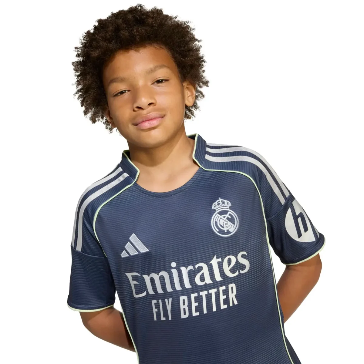 Real Madrid youth away jersey 2526 navy blue with custom print Kits - Authentic Fan Merchandise