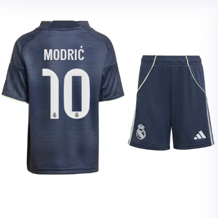 Real Madrid youth away jersey set 2526 navy blue – modrić – 10 Kits - Authentic Fan Merchandise