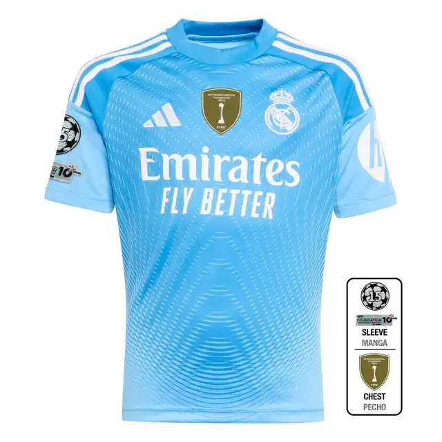 Real Madrid youth goalkeeper jersey 2526 blue – champions league  intercontinental Kits - Authentic Fan Merchandise
