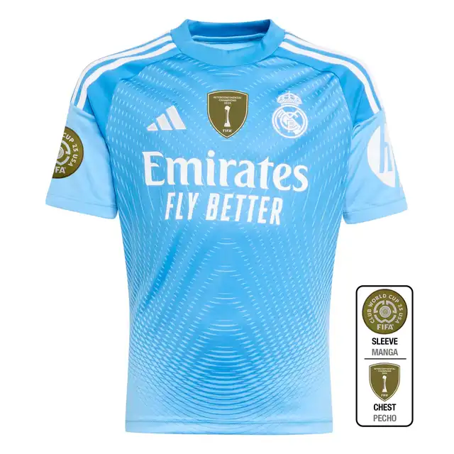 Real Madrid youth goalkeeper jersey 2526 blue – club world cup  intercontinental with individual print Kits - Authentic Fan Merchandise