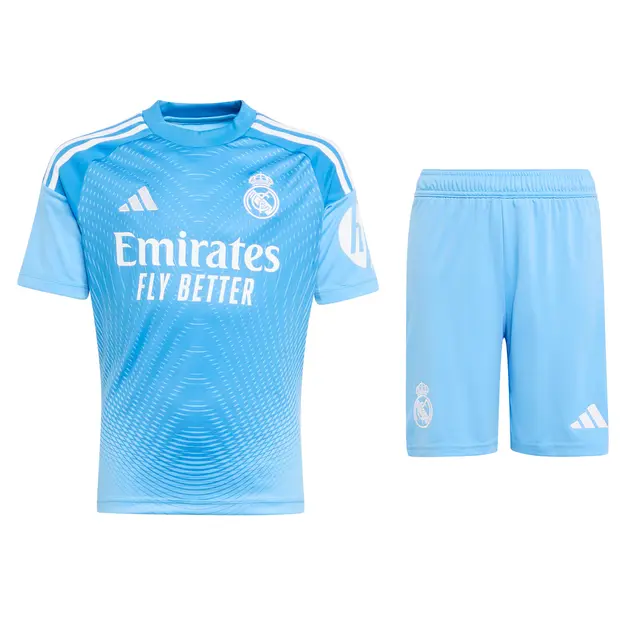 Real Madrid youth goalkeeper jersey set 2526 blue – lunin – 13 Kits - Authentic Fan Merchandise