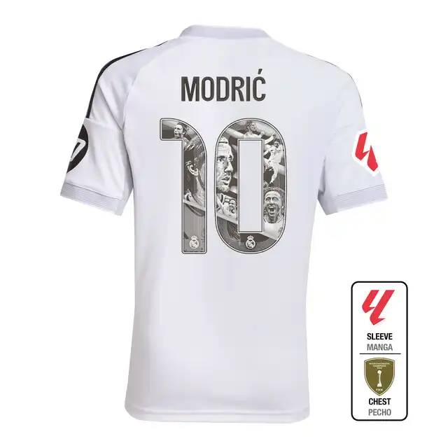 Real Madrid youth home jersey 2526 white – la liga  intercontinental Kits - Authentic Fan Merchandise