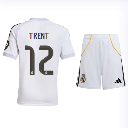 Real Madrid youth home jersey set 2526 white – trent – 12 Kits - Authentic Fan Merchandise