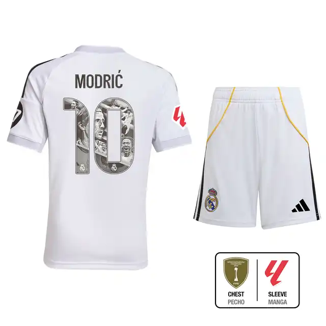 Real Madrid youth home kit 2526 white – la liga  intercontinental Kits - Authentic Fan Merchandise