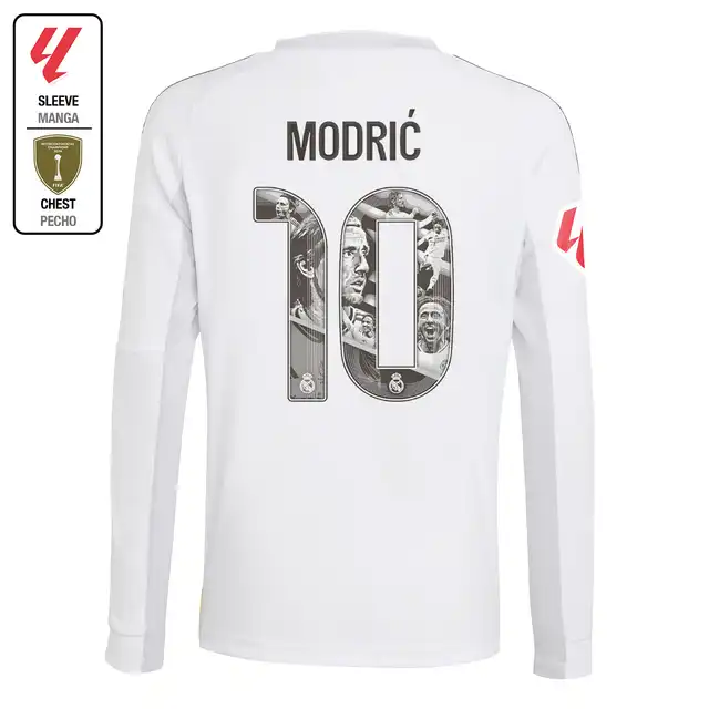 Real Madrid youth home long-sleeved jersey 2526 white – la liga  intercontinental Kits - Authentic Fan Merchandise