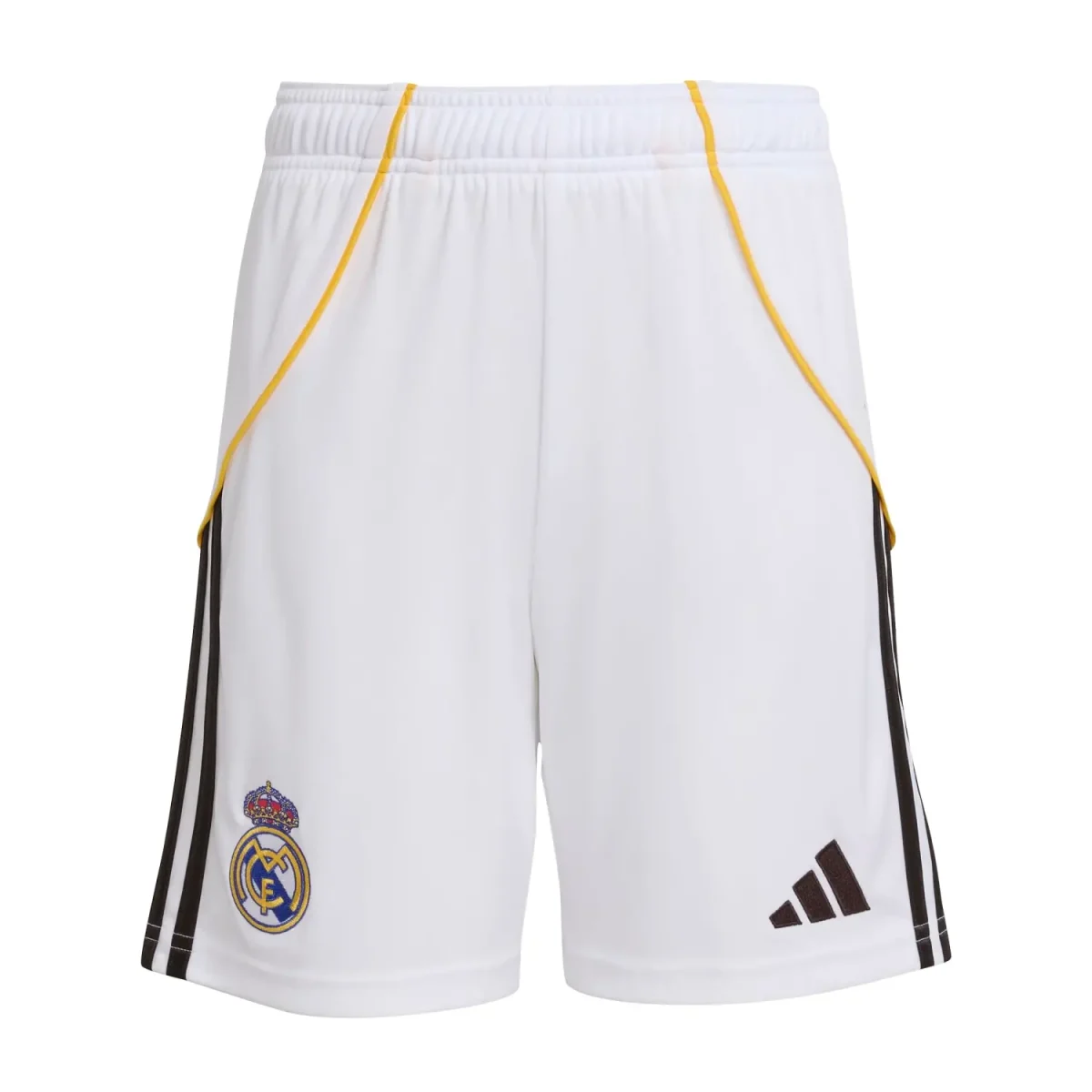 Real Madrid youth home shorts 2526 white Kits - Authentic Fan Merchandise