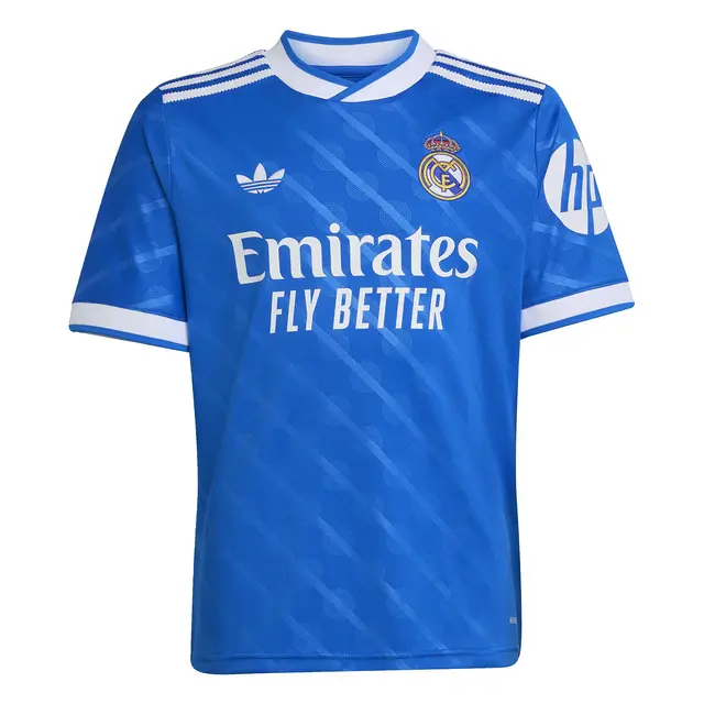 Real Madrid youth third jersey 2526 blue with individual print Kits - Authentic Fan Merchandise