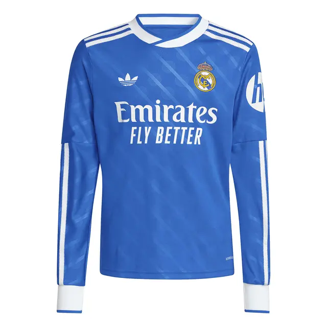 Real Madrid youth third jersey long sleeve jersey 2526 blue Kits - Authentic Fan Merchandise
