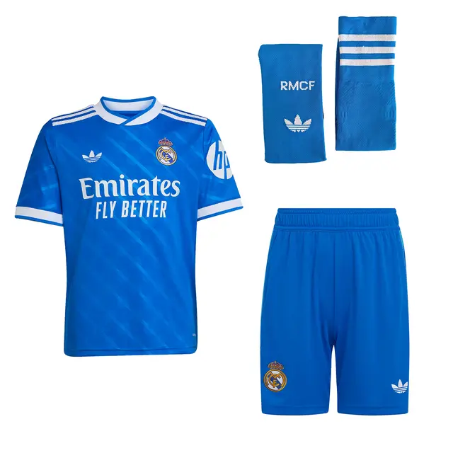 Real Madrid youth third jersey uniforms 2526 blue Kits - Authentic Fan Merchandise